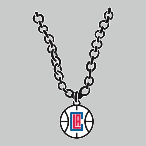 Los Angeles Clippers Necklace logo vinyl decal